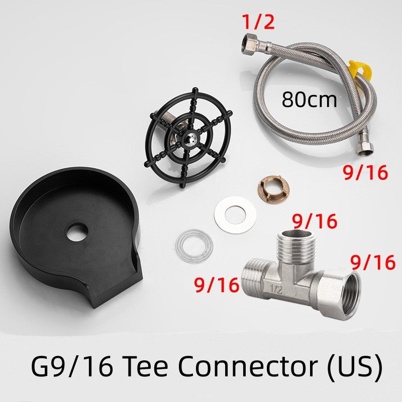 Bar Counter Cup Washer Sink High-pressure Spray Automatic Faucet Coffee Pitcher Wash Cup Tool Kitchen - Erzan Home