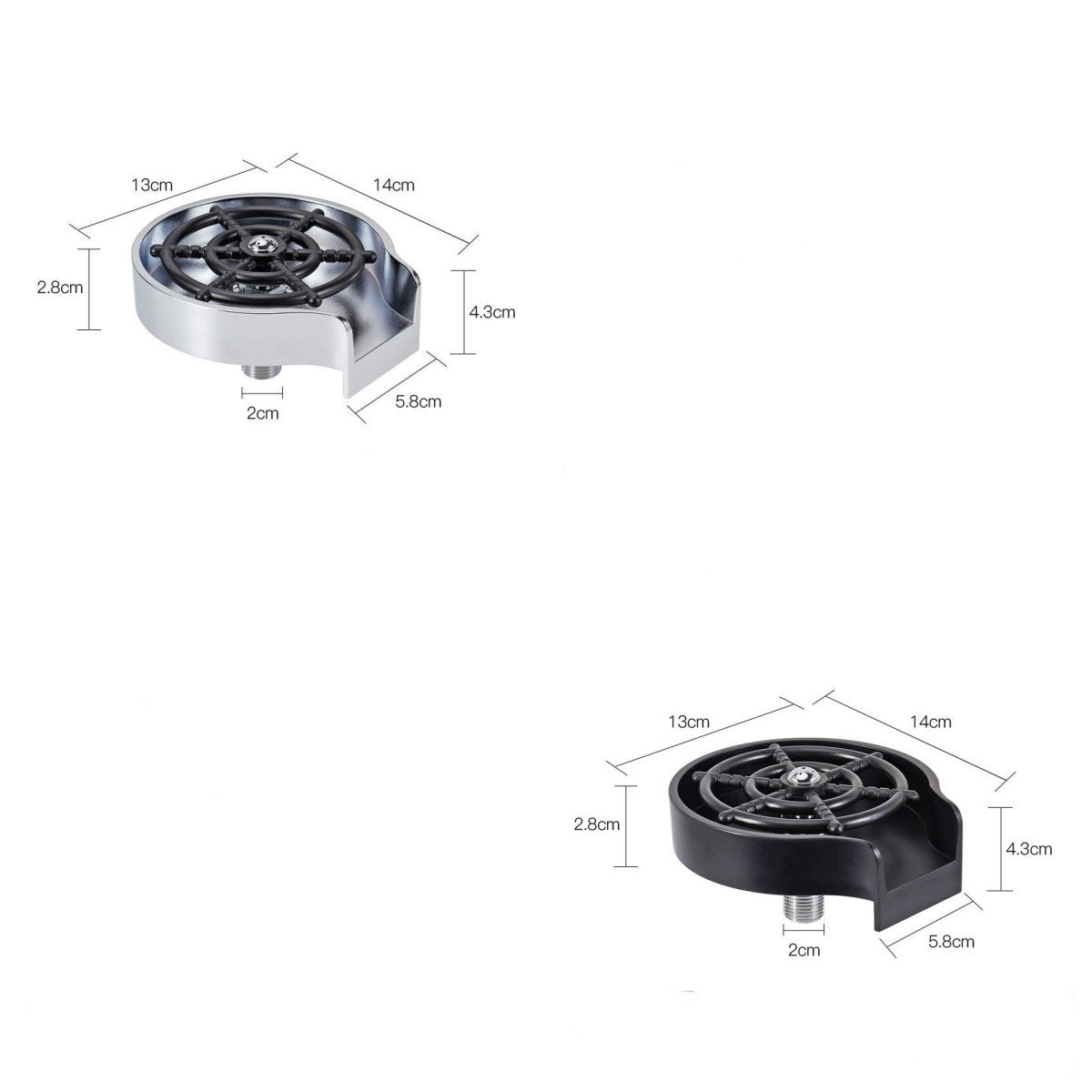 Bar Counter Cup Washer Sink High-pressure Spray Automatic Faucet Coffee Pitcher Wash Cup Tool Kitchen - Erzan Home