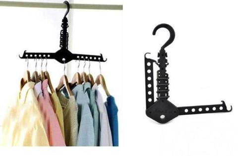 Hanger Rack Clothes Space Saver Folding Hanger Multifunctional Magic Clothes Rack for Clothes Closet Organizer Minimalist style - Erzan Home