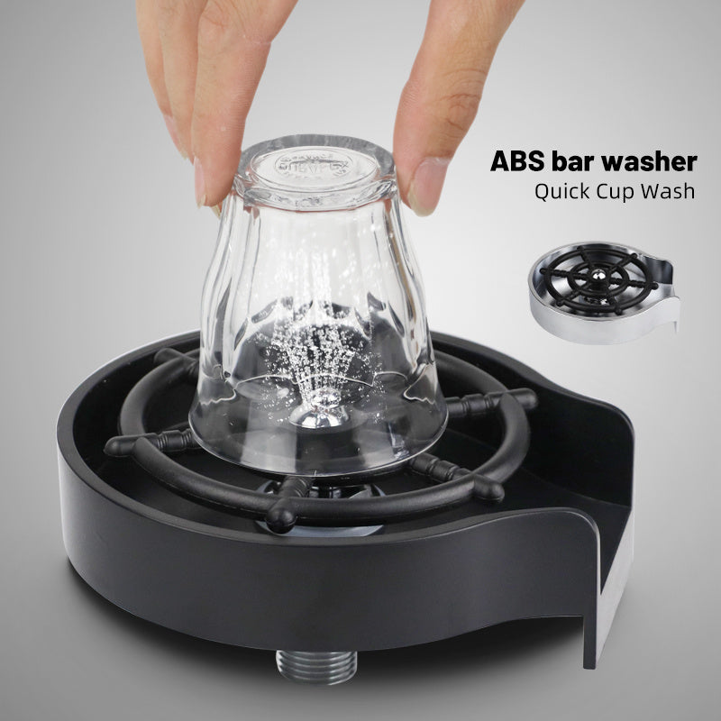 Bar Counter Cup Washer Sink High-pressure Spray Automatic Faucet Coffee Pitcher Wash Cup Tool Kitchen - Erzan Home