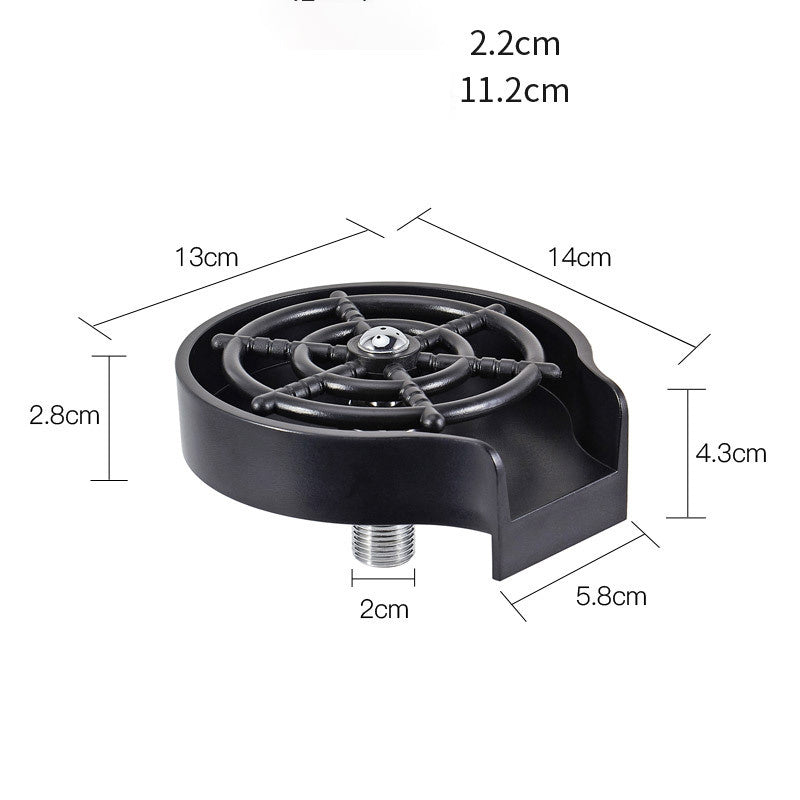 Bar Counter Cup Washer Sink High-pressure Spray Automatic Faucet Coffee Pitcher Wash Cup Tool Kitchen - Erzan Home