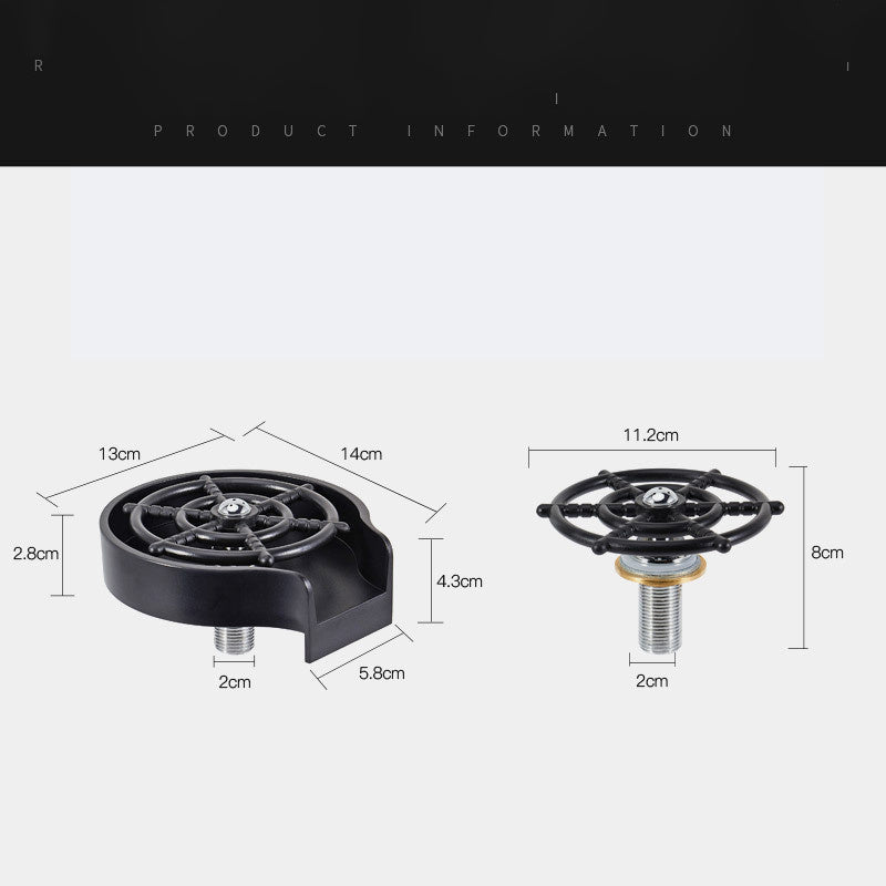 Bar Counter Cup Washer Sink High-pressure Spray Automatic Faucet Coffee Pitcher Wash Cup Tool Kitchen - Erzan Home