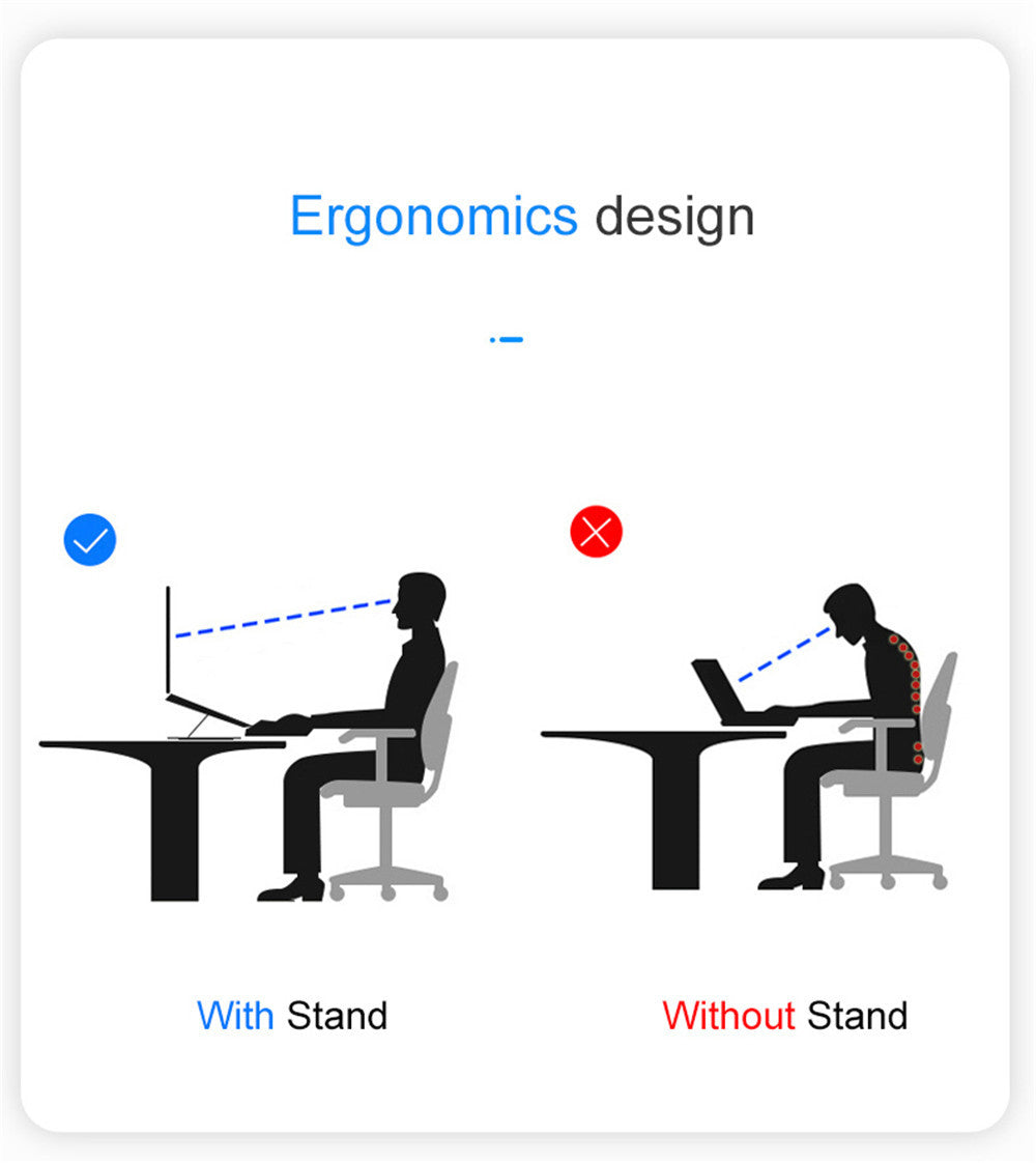 Folding Lifting Desktop Notebook Tablet Computer Stand - Erzan Home
