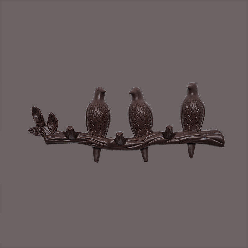 Nordic Creative Door Bird Hook Hanger Clothes Seamless Nail - Erzan Home