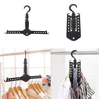 Hanger Rack Clothes Space Saver Folding Hanger Multifunctional Magic Clothes Rack for Clothes Closet Organizer Minimalist style - Erzan Home