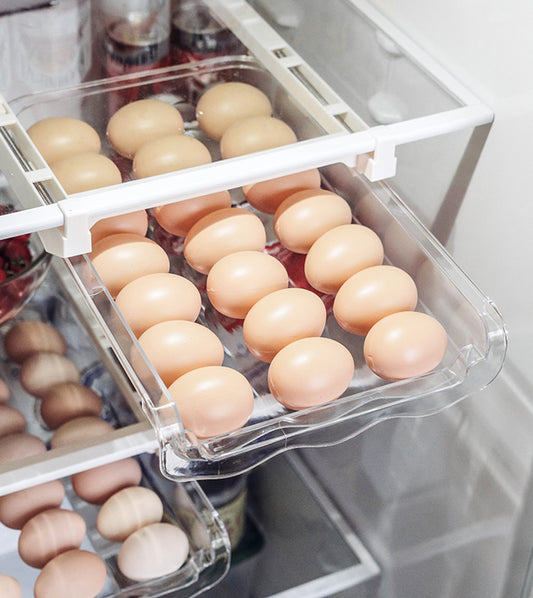 Kitchen Organizer Adjustable Kitchen Refrigerator Storage Rack Fridge Freezer Shelf Holder Pull-out Drawer Organiser Space Saver - Erzan Home