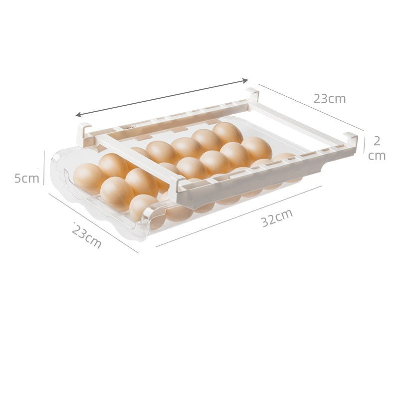 Kitchen Organizer Adjustable Kitchen Refrigerator Storage Rack Fridge Freezer Shelf Holder Pull-out Drawer Organiser Space Saver - Erzan Home