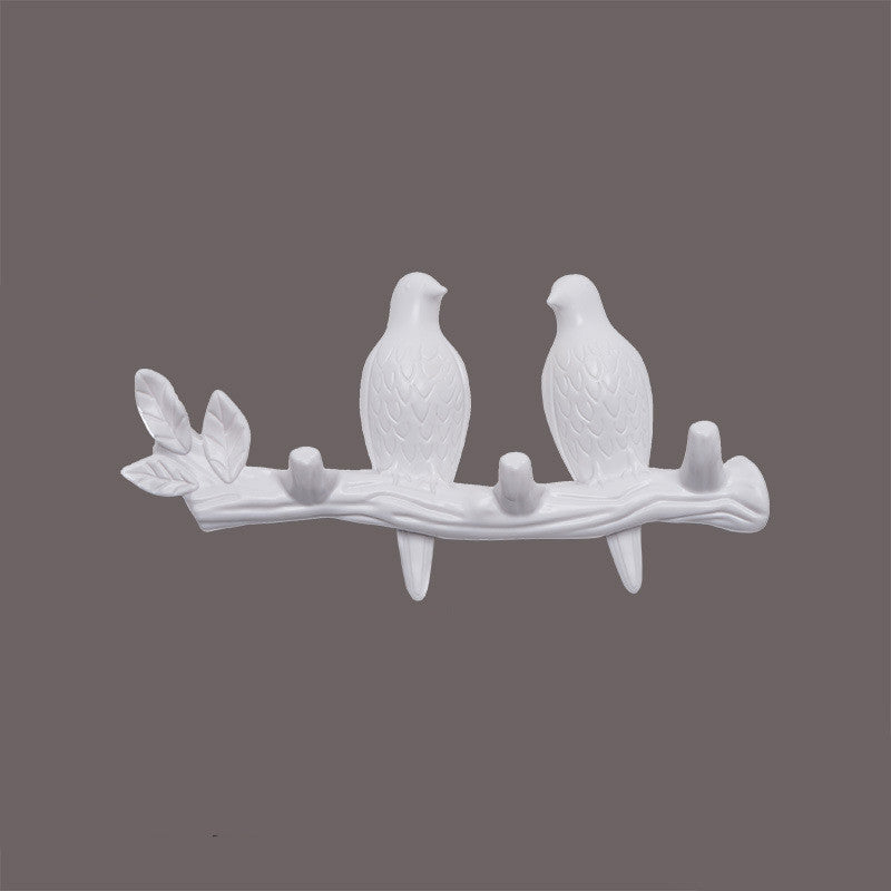 Nordic Creative Door Bird Hook Hanger Clothes Seamless Nail - Erzan Home