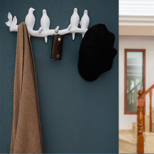Nordic Creative Door Bird Hook Hanger Clothes Seamless Nail - Erzan Home