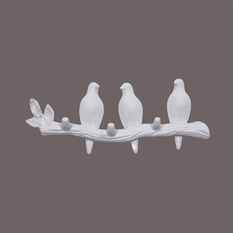 Nordic Creative Door Bird Hook Hanger Clothes Seamless Nail - Erzan Home
